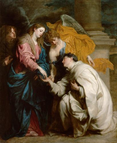 Anthony Van Dyck Mystische Verlobung des Seligen Hermann Joseph mit Maria Sweden oil painting art